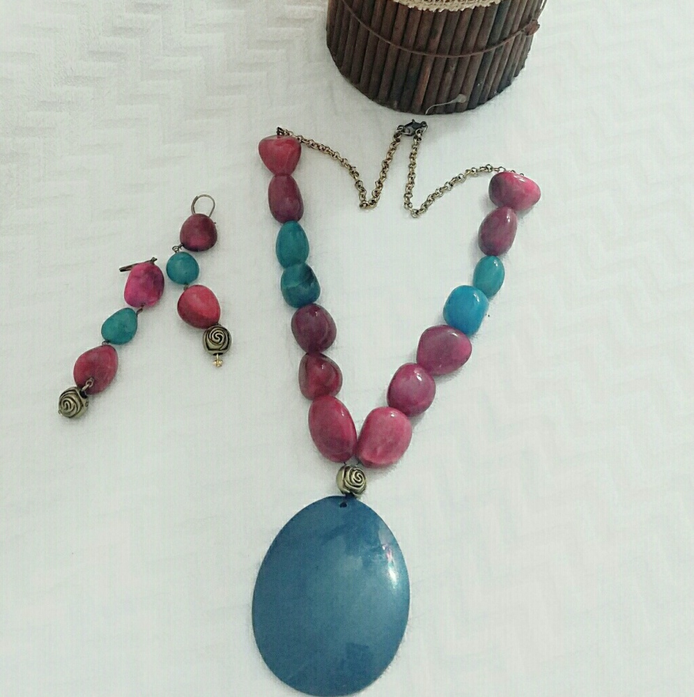 Handmade Natural stone necklace!!!!